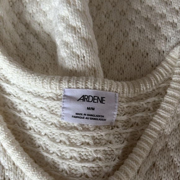 Ardene Cream Knit Sleeveless Sweater Dress – Size Medium| Cottagecore Midi | - Picture 6 of 7